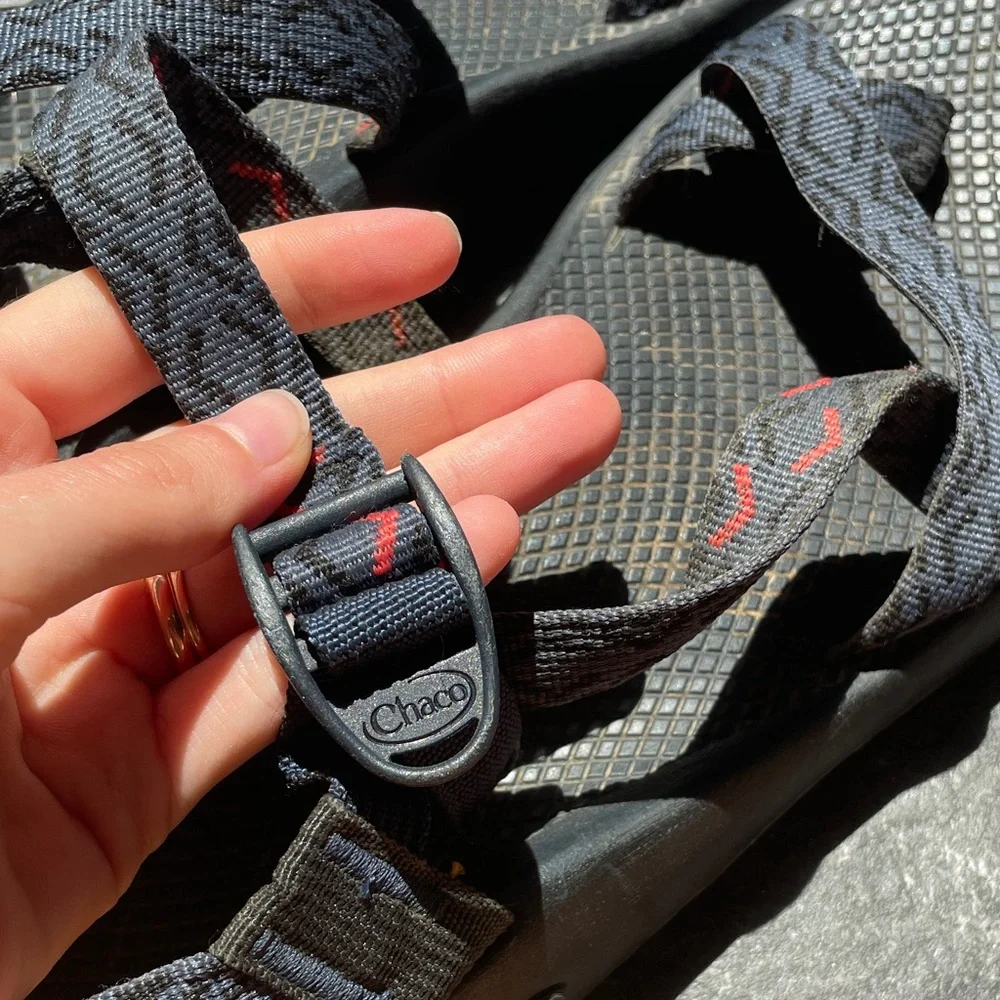 Chaco Black & Blue Men's Strappy Sport Sandals